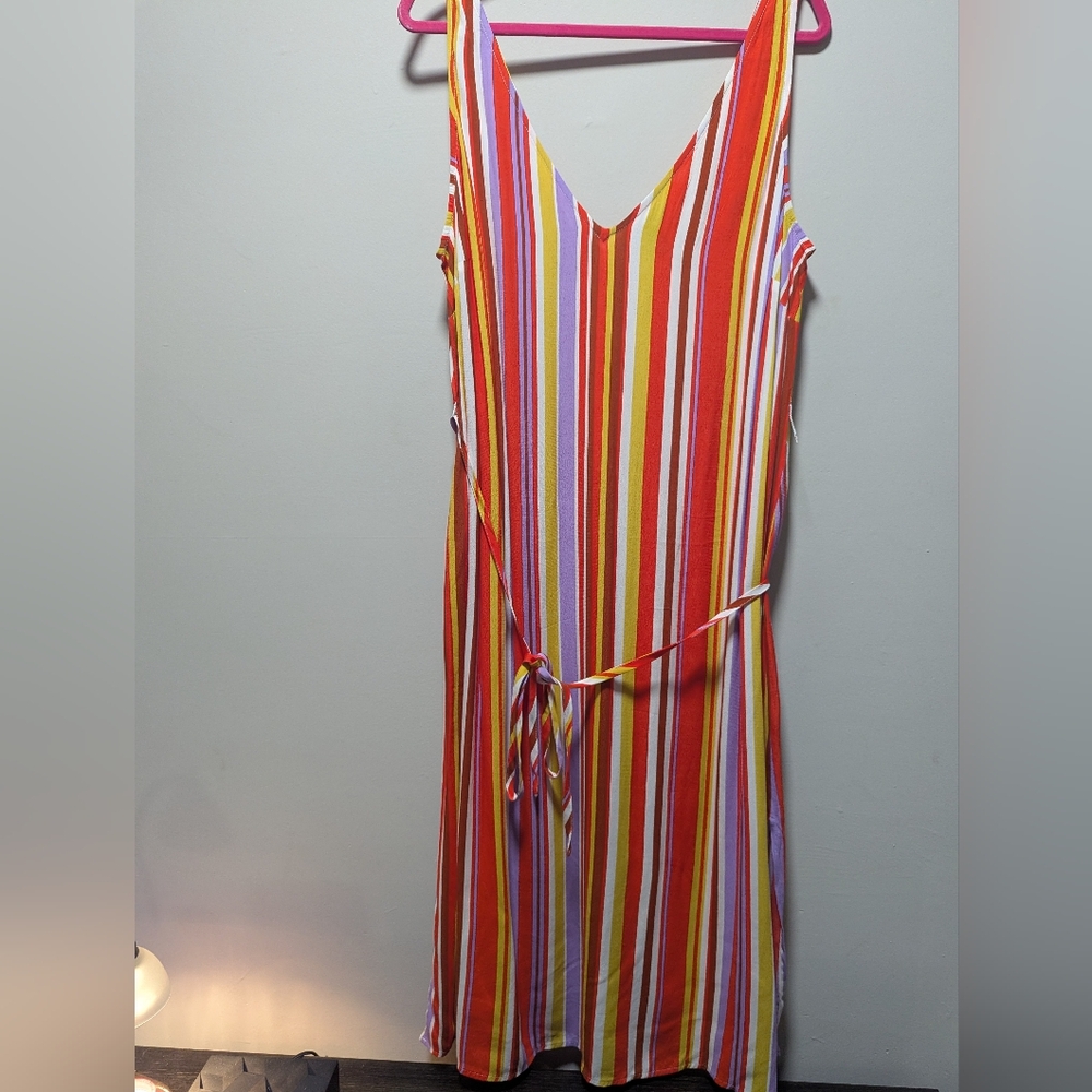 Forever 21 Multicolor Striped Dress